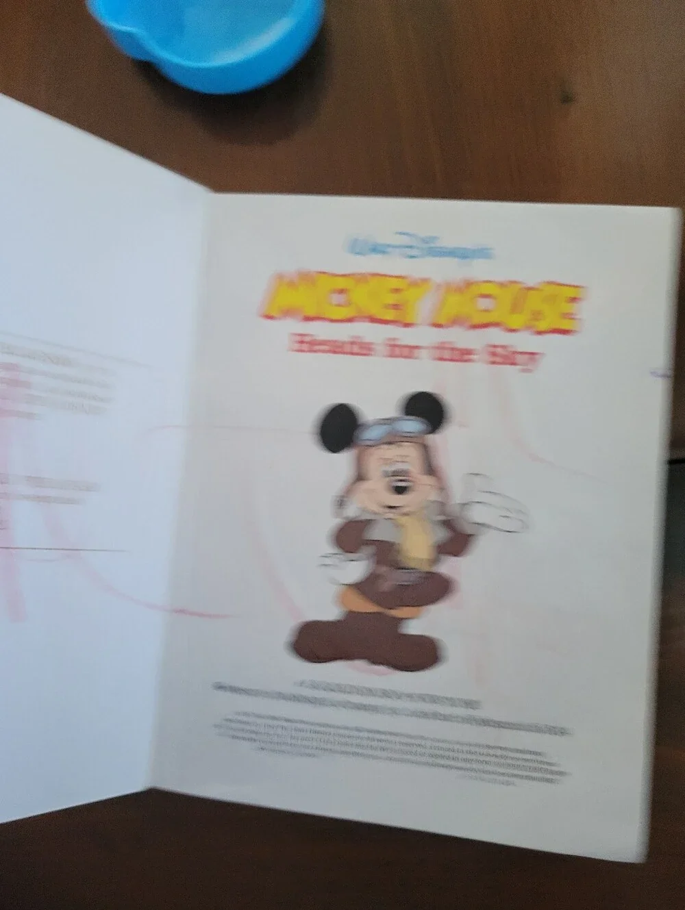 Walt Disney’s Mickey Mouse Heads for the Sky (A Little Golden Book) 1987